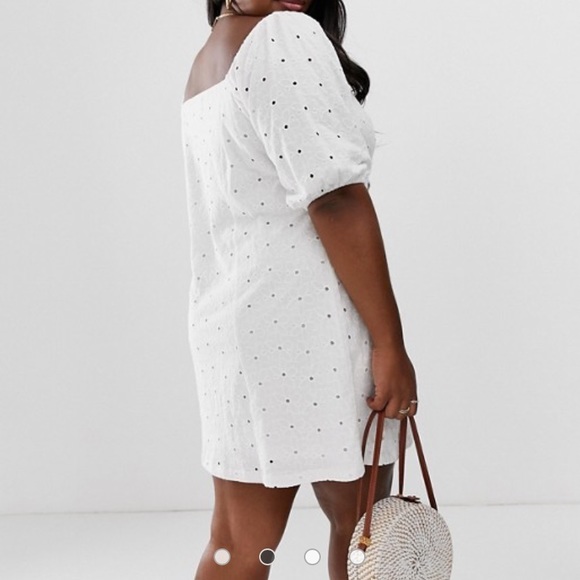 NWT ASOS White Tea Dress - Picture 8 of 10